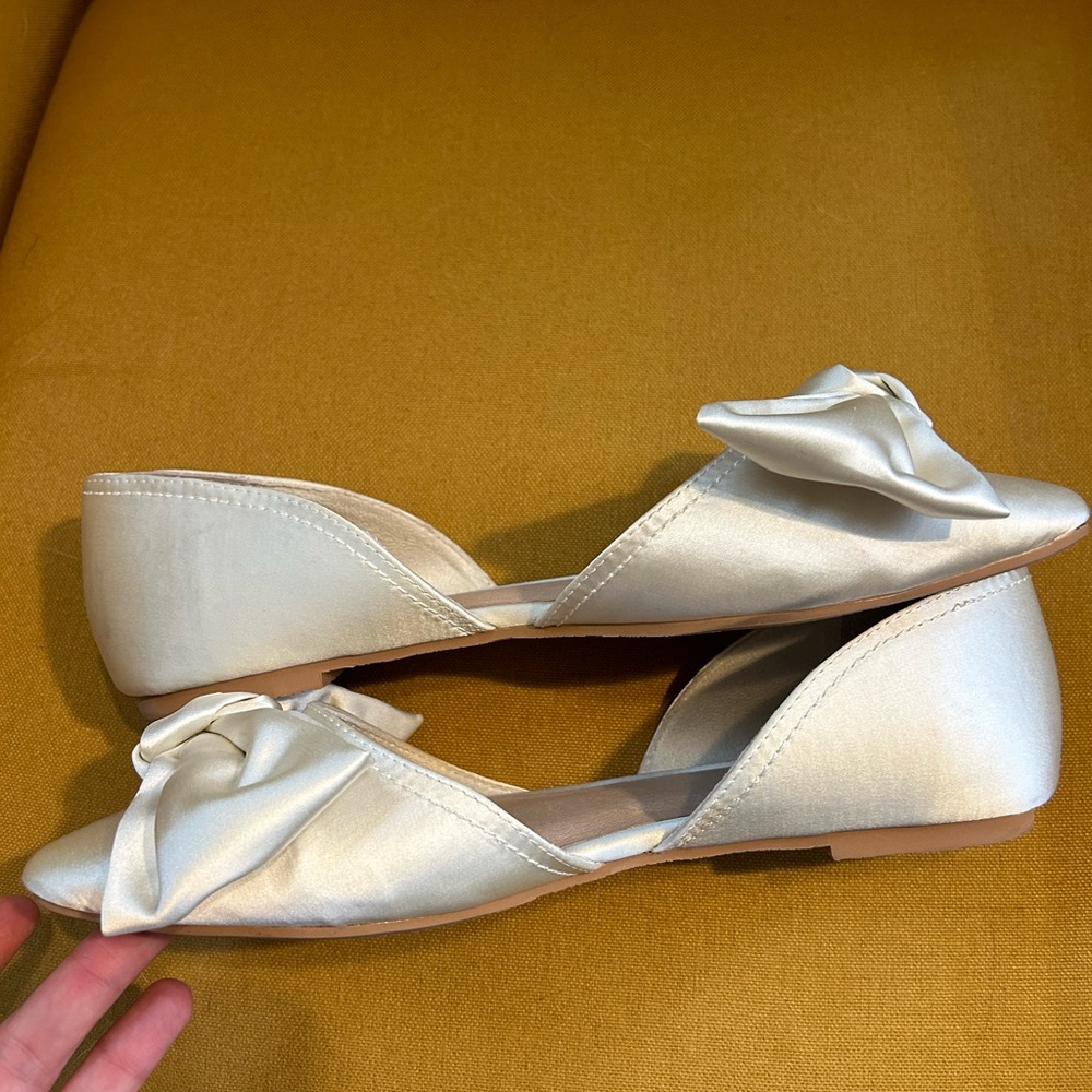 Seychelles bow flats wedding Anthropologie - Picture 7 of 9